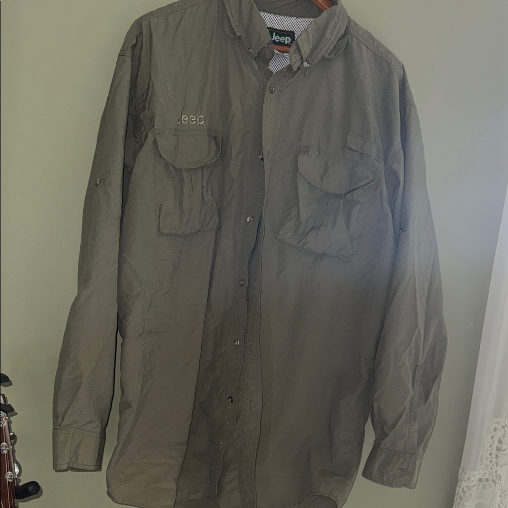 Jeep Men's Olive Military Field Jacket